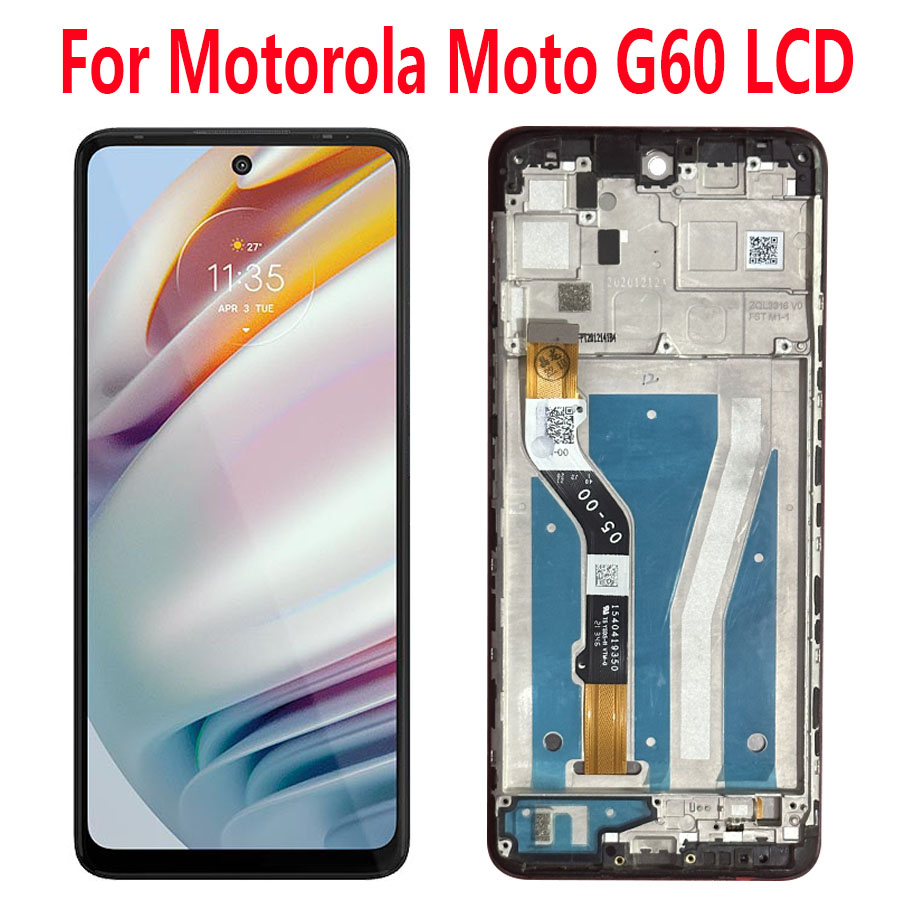 Moto G60 LCD Display with Frame Touch Screen Digitizer Assembly For Moto G60