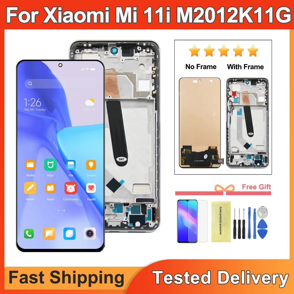 Others 100% Tested Screen For Mi 11i M2012K11G LCD Display Touch Screen Digitizer Panel Replacement Parts Price in Bangladesh - Mobile.com.bd