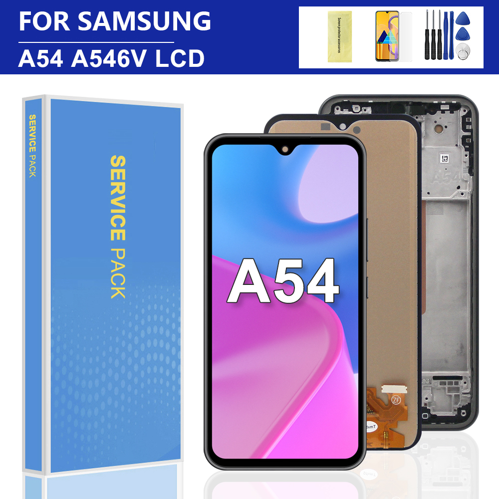 100% Tested For A54 5G A546B LCD Display Touch Screen With Frame Digitizer Assembly