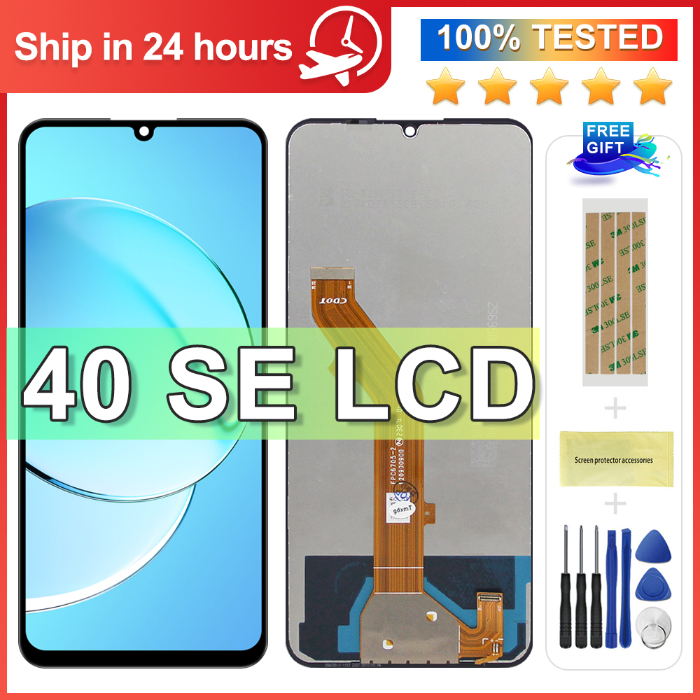 6.75" For 40 SE LCD Display With Touch Screen Digitizer Full Assembly For 40SE T610