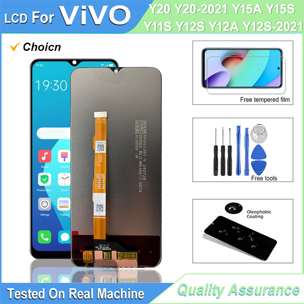 6.51" For Vivo Y20 Y20-2021 Y15A Y15S LCD Touch Screen Digitizer Assembly For Vivo