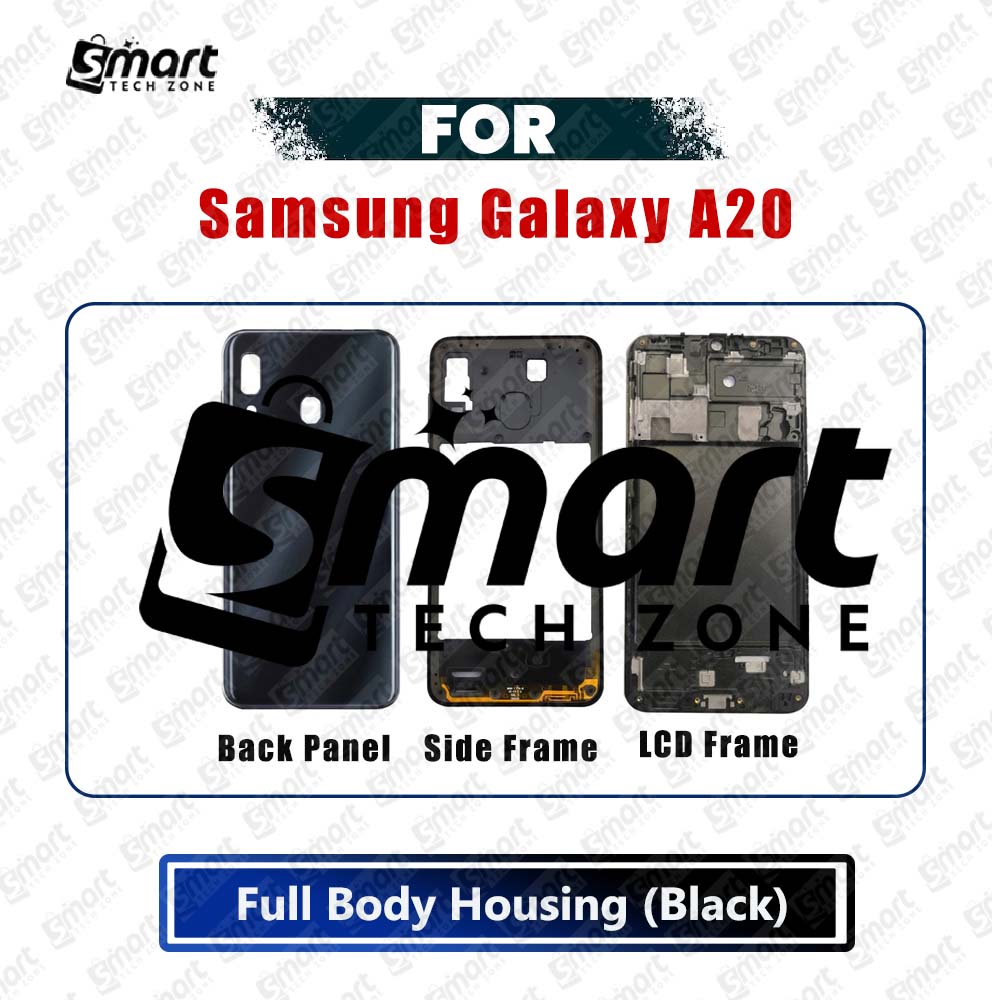 Samsung Full Body Housing For Samsung Galaxy A20 Front LCD Frame Panel, Middle Bezel Frame and Back Panel Replacement Parts Price in Bangladesh - Mobile.com.bd
