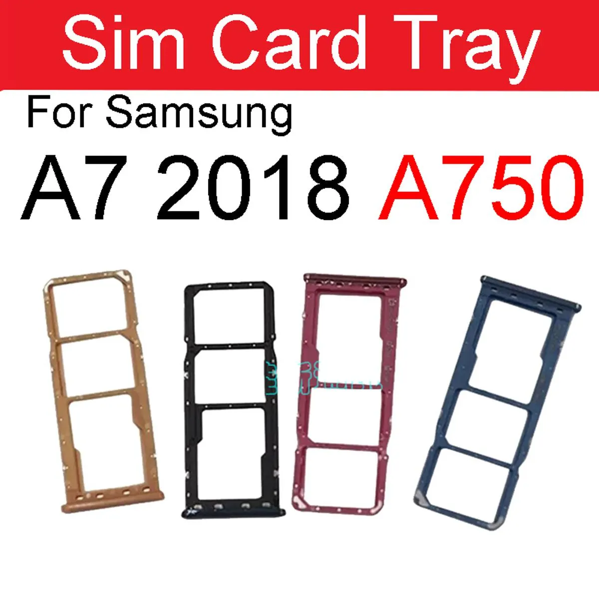 Samsung Sim Tray SD Card Tray Holder Card Compatible with Samsung Galaxy A7 2018 A750 Replacement Parts Price in Bangladesh - Mobile.com.bd