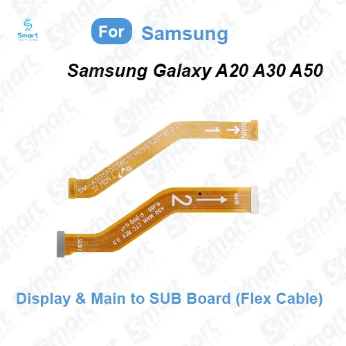 Samsung Main Motherboard (Main to SUB Board) Flex Cable for Samsung Galaxy A20 A30 A50 Main LCD (Display) Flex Cable Replacement Parts Price in Bangladesh - Mobile.com.bd