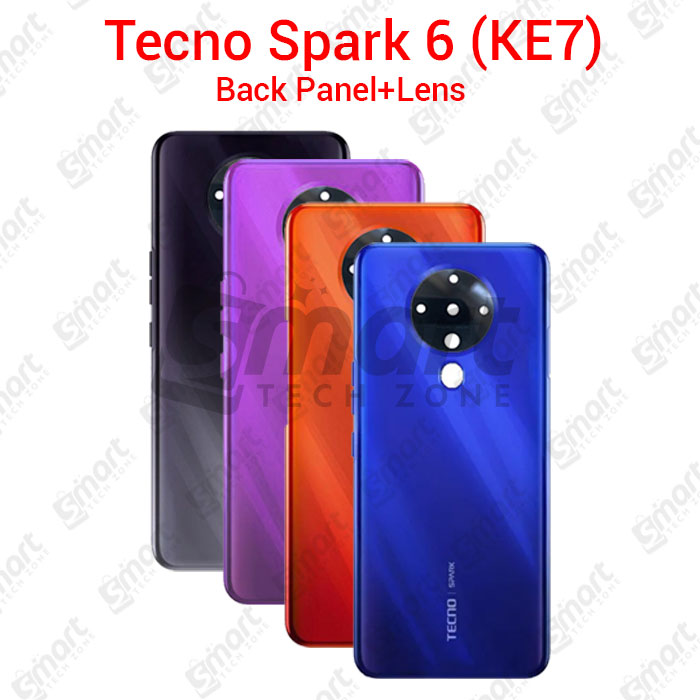 Tecno Spark 6 Back Panel Housing Back Shell Replacement Spare Parts Replacement Parts Price in Bangladesh - Mobile.com.bd