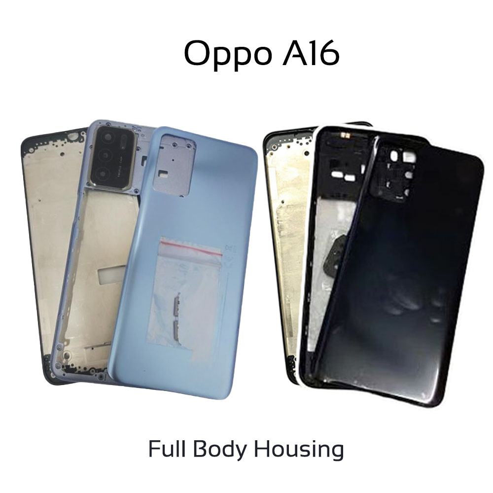 Oppo A16 Full Body Housing With Camera Glass (LCD Frame, Side/Middle Frame, Back Panel/Backshell) Replacement Parts Price in Bangladesh - Mobile.com.bd