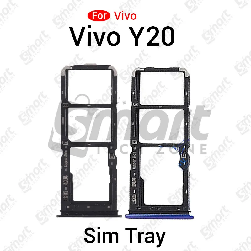 Vivo Y20 Sim Tray Micro SD Card Slot with Sim Ejector Pin Replacement Parts Price in Bangladesh - Mobile.com.bd