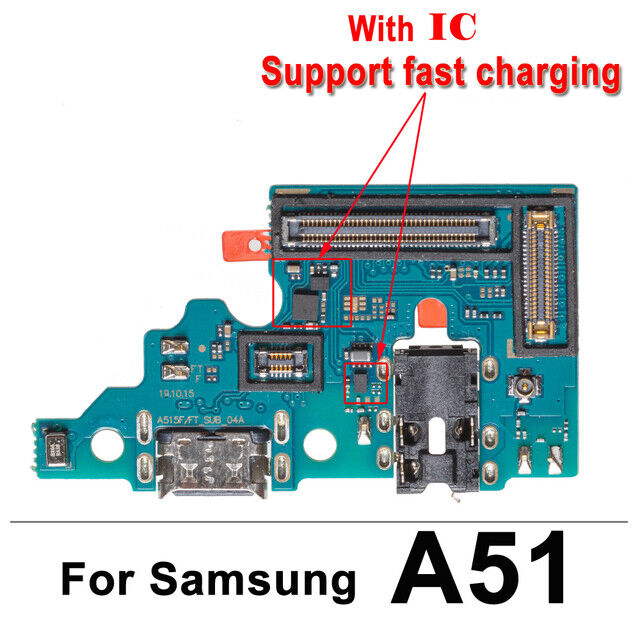 Samsung Charging Logic Board For Samsung Galaxy A51 Charging Port For A51 USB Plug PCB Dock Connector Spare parts Replacement Parts Price in Bangladesh - Mobile.com.bd