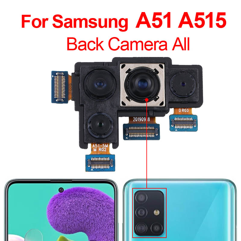 Samsung Back Rear Big Main Camera Module Flex Cable For Samsung Galaxy A51 (SM-A515F) Small Front Camera Flex Replacement Parts Price in Bangladesh - Mobile.com.bd