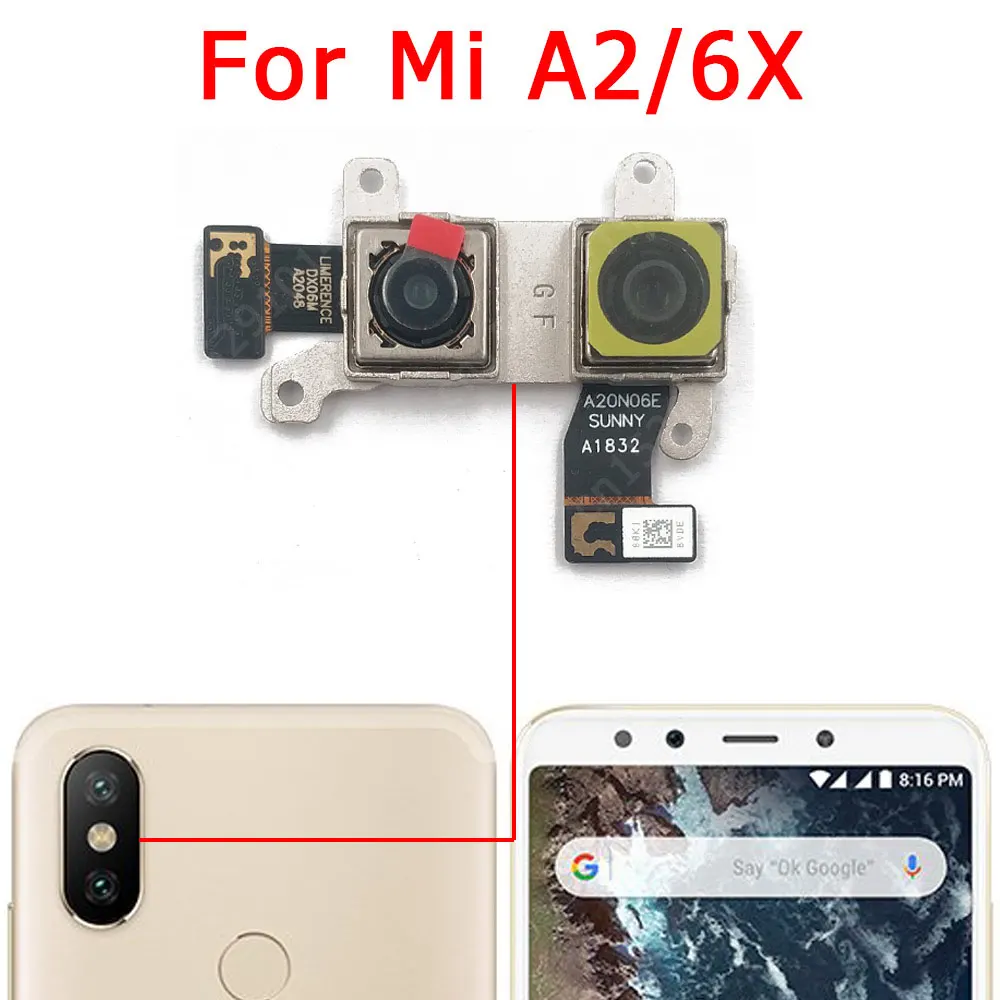 Xiaomi Rear Front Camera for Xiaomi Mi A2/6X Selfie Frontal Backside Repair Facing Back Camera Module Replacement Spare Parts Replacement Parts Price in Bangladesh - Mobile.com.bd