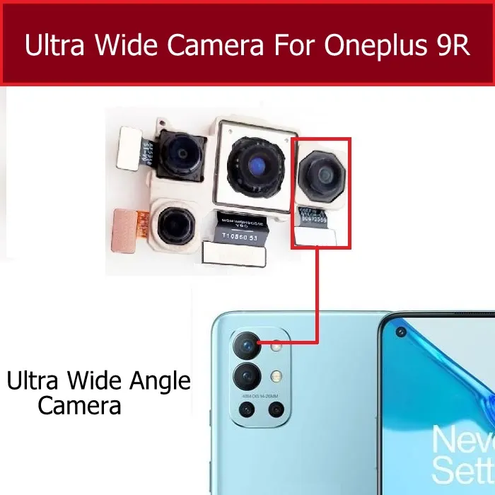 OnePlus Back Rear Big Main Camera Module Flex Cable For OnePlus 9R Small Front Camera Flex Replacement Parts Price in Bangladesh - Mobile.com.bd
