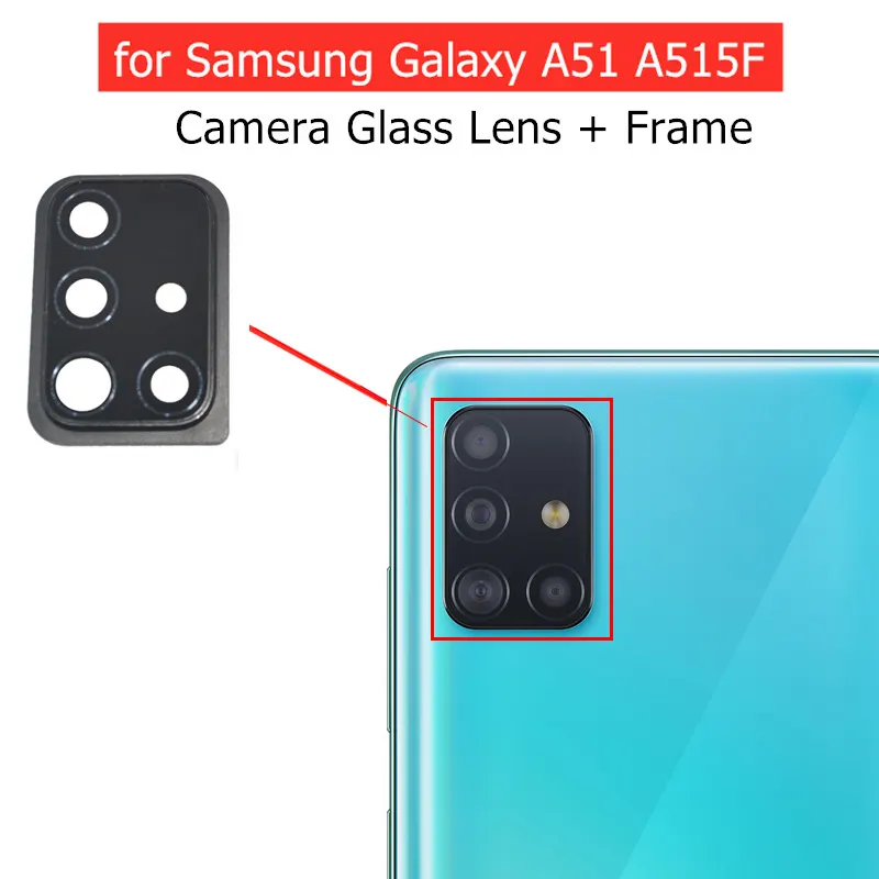 Samsung Galaxy A51 SM-A515 Camera Glass Lens+Frame Replacement Replacement Parts Price in Bangladesh - Mobile.com.bd