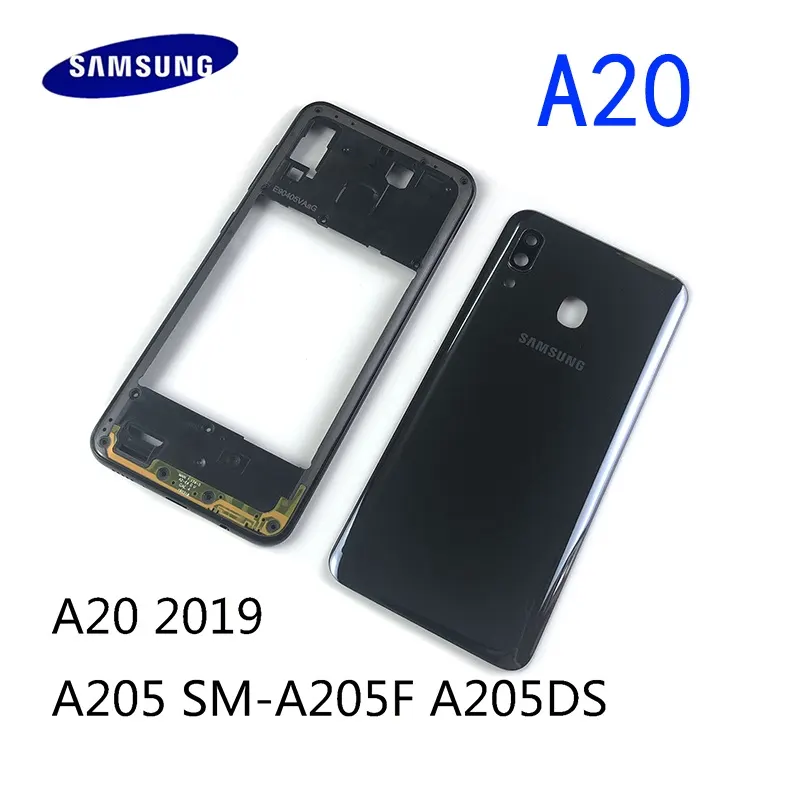 Samsung Galaxy A20 Middle Bezel Housing Frame and Back Panel Without Front LCD Frame Panel Replacement Parts Price in Bangladesh - Mobile.com.bd