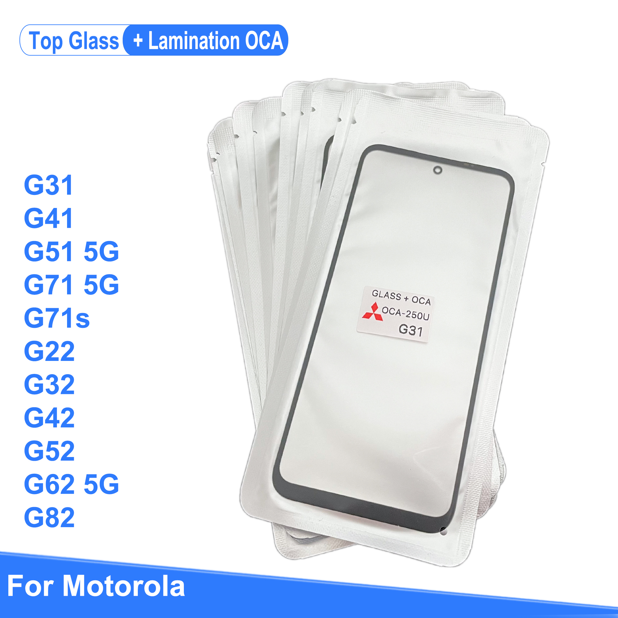 Motorola Moto G31 G41 G51 G71 s G22 G32 G42 G52 G62 G82 5G LCD Display Touch Screen Front Glass Lens + Lamination OCA Replacement Parts Price in Bangladesh - Mobile.com.bd