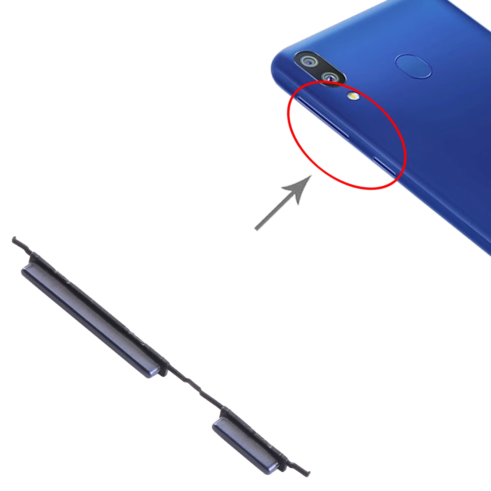 Samsung Power Volume Button Out Side Key For Samsung Galaxy M40 (SM-M405)/A60 (SM-A606) Replacement Parts Price in Bangladesh - Mobile.com.bd