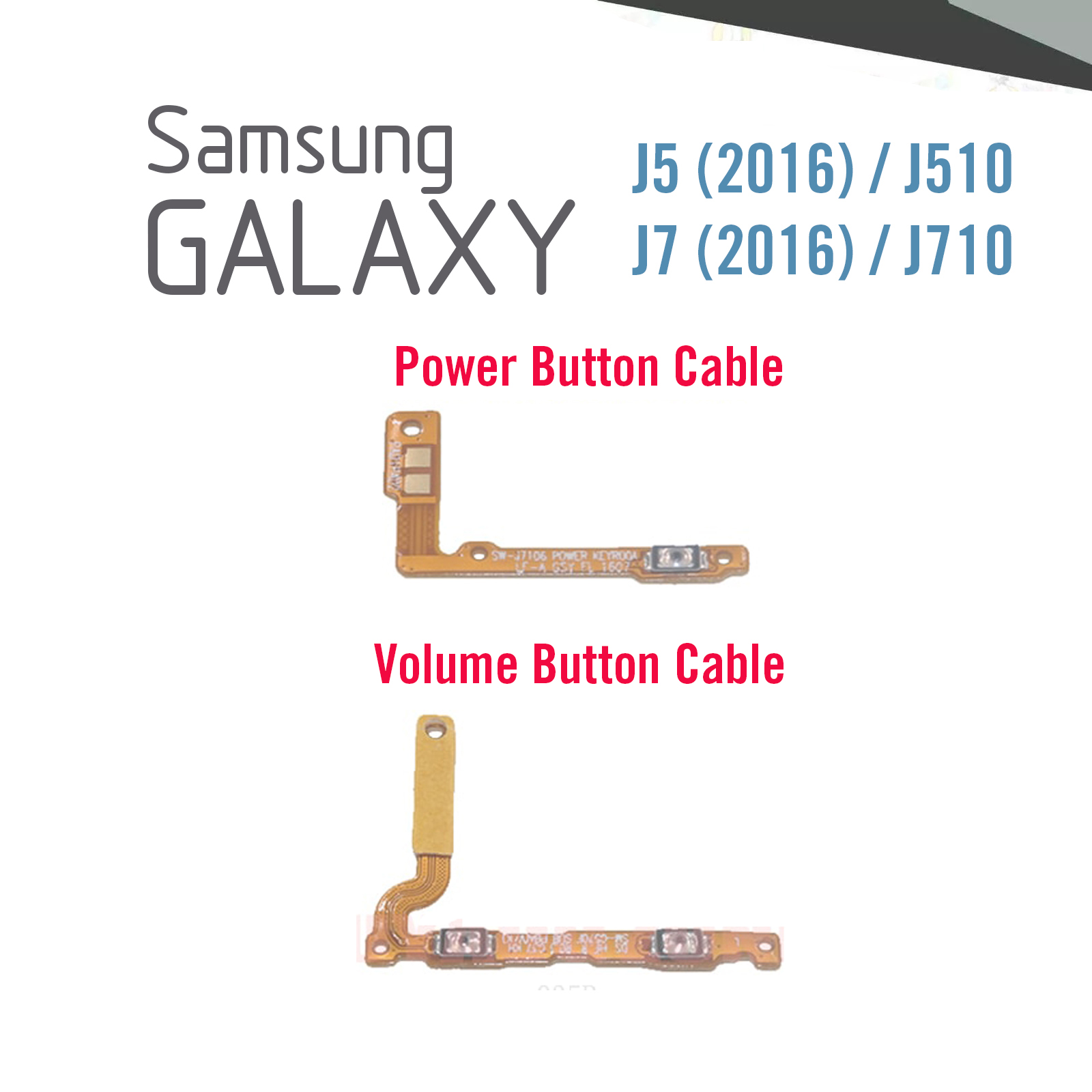 Samsung Galaxy J510 J710 J5 J7 2016 Power and Volume Button Flex Cable Ribbon Replacement Repair Replacement Parts Price in Bangladesh - Mobile.com.bd