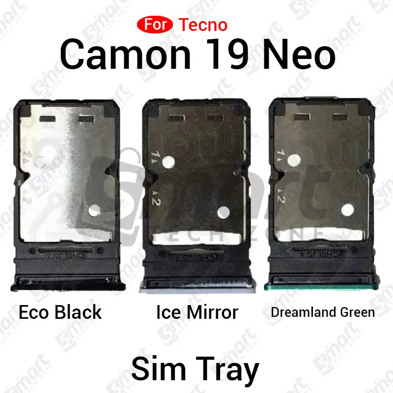 Tecno Camon 19 Neo CH6i Dual SIM Tray Replacement Slot Holder with Opening Needle (Sim Ejector) Replacement Parts Price in Bangladesh - Mobile.com.bd