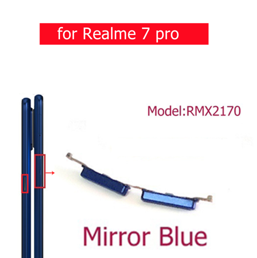 Realme Volume Button Out Side Key For Realme 7 Pro RMX2170 External Side Buttons (Blue) Replacement Parts Price in Bangladesh - Mobile.com.bd