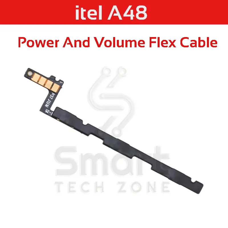 itel A48 Power and Volume Button Flex Cable Ribbon Replacement Repair Replacement Parts Price in Bangladesh - Mobile.com.bd