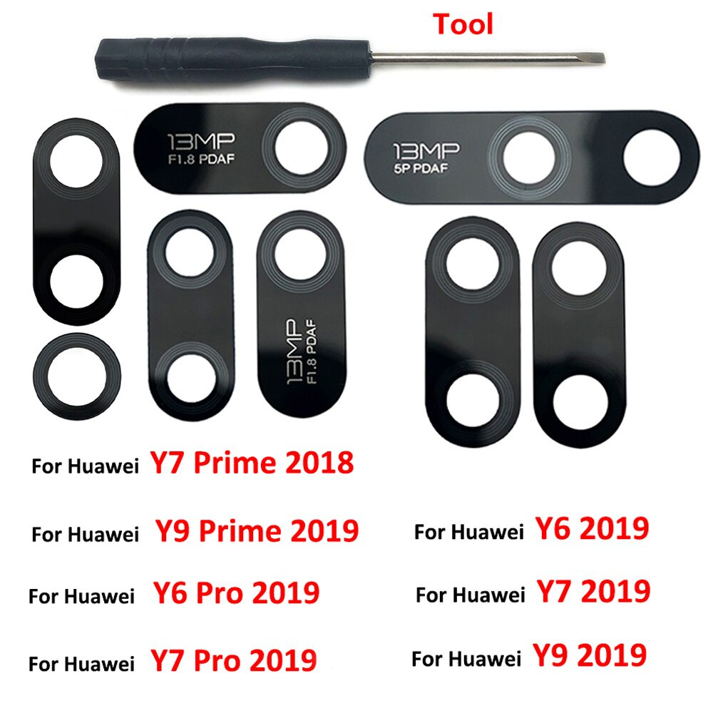 Huawei Main Camera Lens Glass Cover For Huawei Y6 Y6 Pro Y7 Y7 Pro Y7 Prime Y9 Y9 Prime 2019 Camera Protection Glass Cover Replacement Parts Price in Bangladesh - Mobile.com.bd