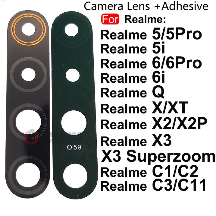 Realme Main Camera Lens Glass Cover For Realme 5 5i 5 Pro 6 6i 6 Pro C2 C3 C11 X2 X2 Pro X3 Q Art Camera Protection Glass Cover Replacement Parts Price in Bangladesh - Mobile.com.bd