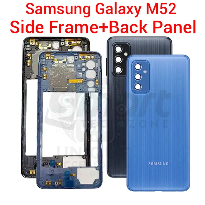 Samsung For Samsung Galaxy M52 Side Frame + Back Panel Housing + Camera Glass Back shell Replacement Spare Parts Replacement Parts Price in Bangladesh - Mobile.com.bd
