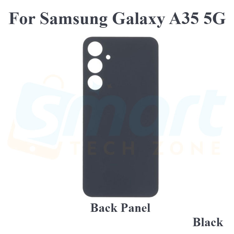 Samsung For Samsung Galaxy A35 5G Back Panel Housing With/Without Camera Glass Back shell Replacement Spare Parts-Black Replacement Parts Price in Bangladesh - Mobile.com.bd
