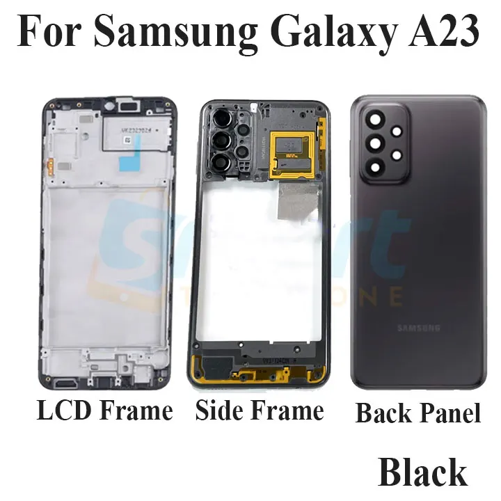 Samsung Galaxy A23 Full Body Housing With Camera Glass (LCD Frame, Side/Middle Frame, Back Panel/Backshell) Replacement Parts Price in Bangladesh - Mobile.com.bd