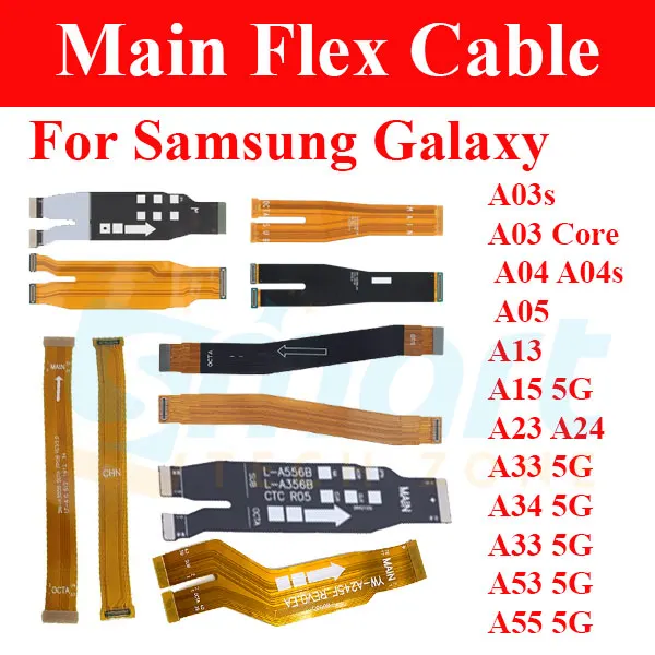 Main Flex For Samsung Galaxy A03s A03 Core A04 A04s A05 A13 A15 5G A23 A24 A33 5G A34 5G A33 5G A53 5G A55 5G Motherboard Main Board Connector  Flex Cable Repair Spare Replacement Parts - Price in Bangladesh