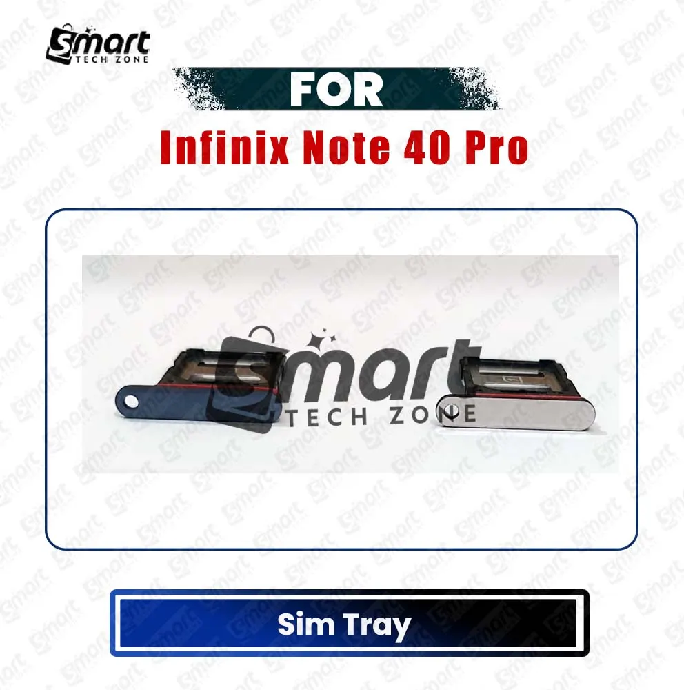 Sim Tray SD Card Tray Holder Card Compatible with Infinix Note 40 X6853 / Infinix Note 40 Pro X6851 Sim Ejector Pin Replacement Part - Price in Bangladesh