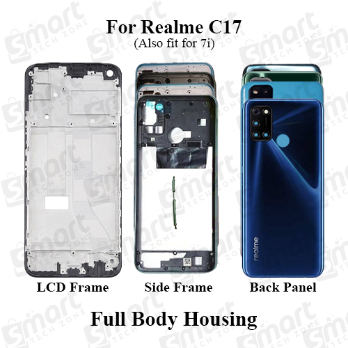 Realme 7i C17 (RMX2103) Full Body Housing With Camera Glass (LCD Frame, Side/Middle Frame, Back Panel/Backshell) Replacement Parts Price in Bangladesh - Mobile.com.bd