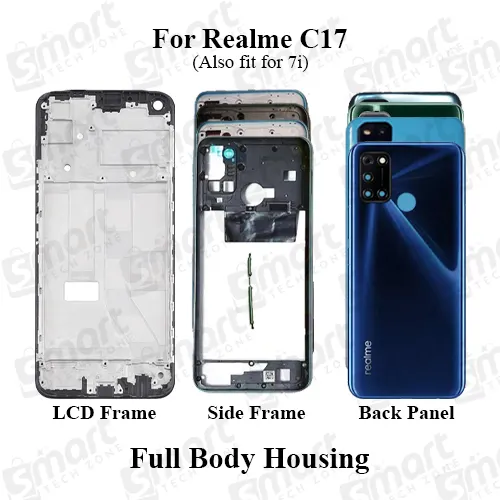 Realme 7i C17 (RMX2103) Full Body Housing With Camera Glass (LCD Frame, Side/Middle Frame, Back Panel/Backshell) Replacement Parts Price in Bangladesh - Mobile.com.bd