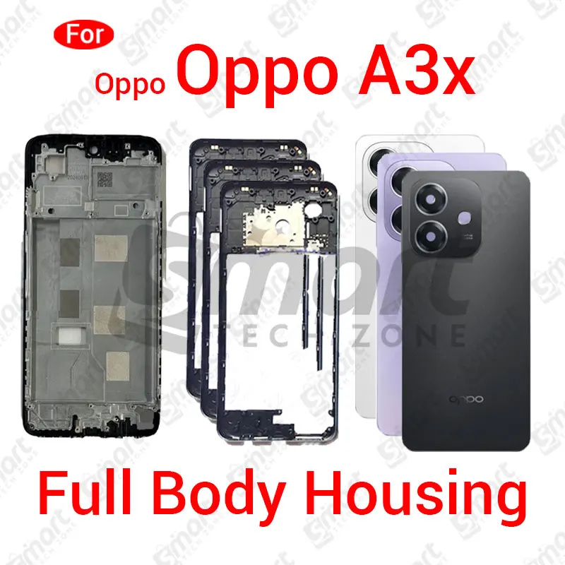 Oppo A3x Full Body Housing With Camera Glass (LCD Frame, Side/Middle Frame, Back Panel/Backshell) Replacement Parts Price in Bangladesh - Mobile.com.bd