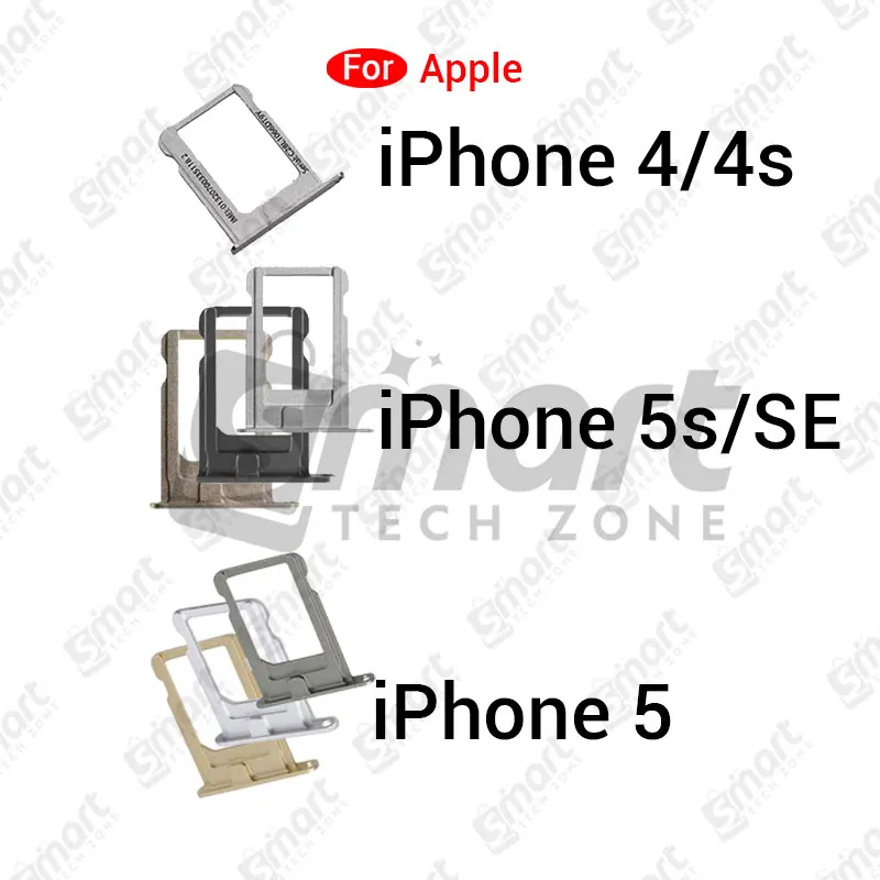 Iphone Sim Slot Card Tray For iPhone 4 4s 5 5s SE With Sim Ejector Pin Replacement Parts Price in Bangladesh - Mobile.com.bd