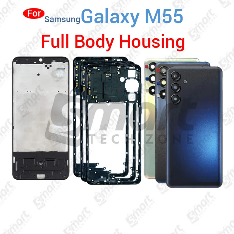 Samsung Galaxy M55 5G (SM-M556B, SM-M556B/DS) Full Body Housing With Camera Glass (LCD Frame, Side/Middle Frame, Back Panel/Backshell) Back Panels & Housings Price in Bangladesh - Mobile.com.bd