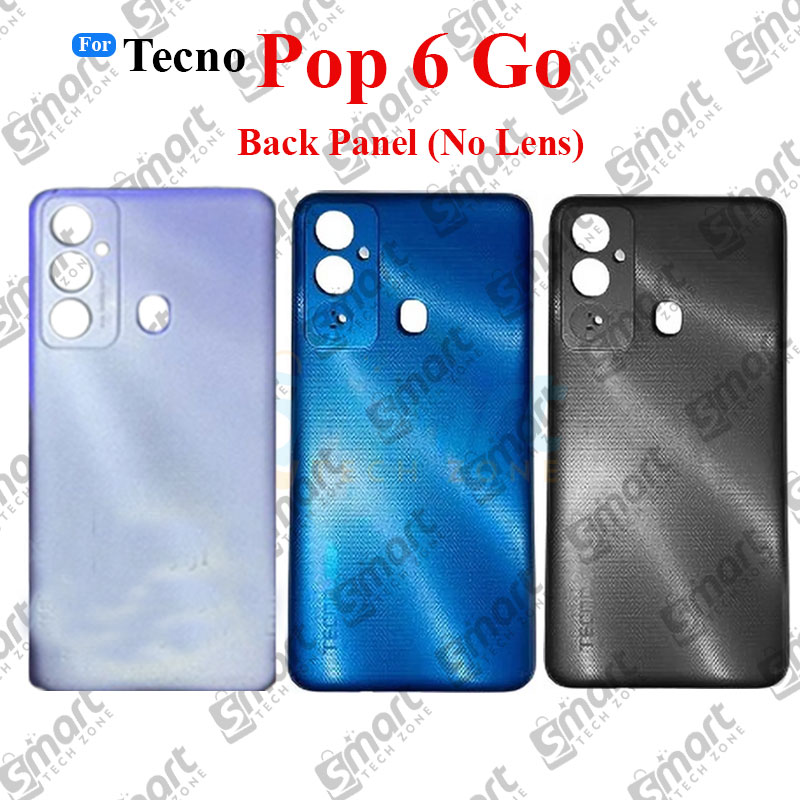 Tecno For Tecno Pop 6 Go BE6j Back Panel/Backshell/ Casing With Logo and Without Camera Glass -All Colors Available Replacement Parts Price in Bangladesh - Mobile.com.bd