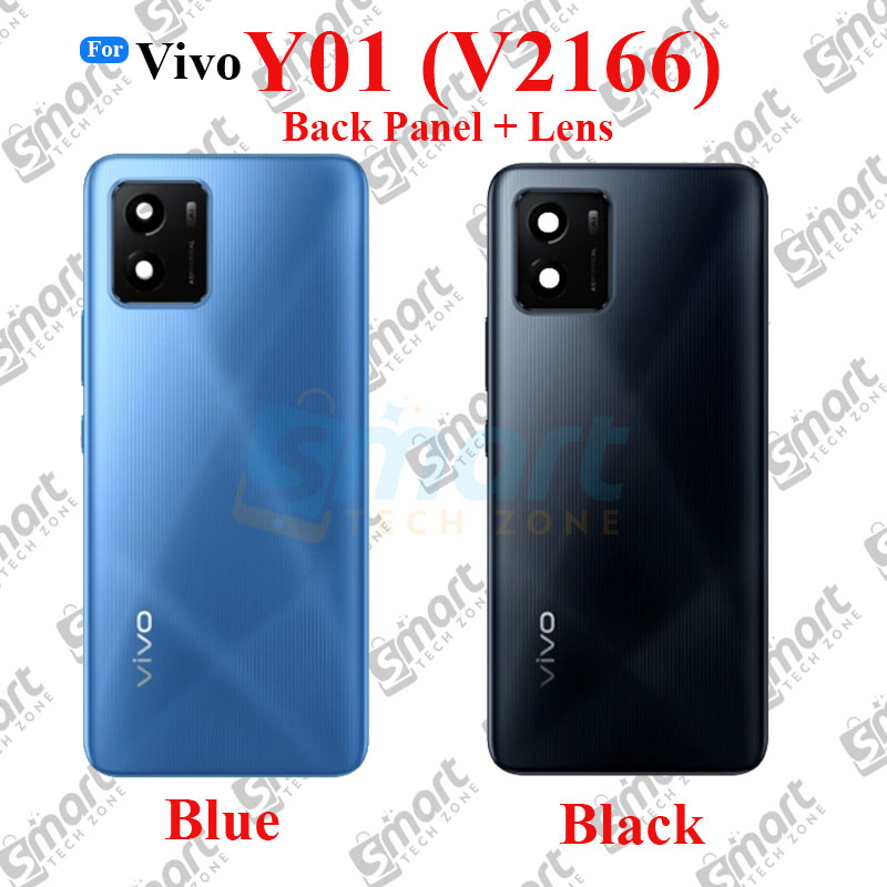 Vivo For Vivo Y01 V2166 Back Panel/Backshell/ Casing With Logo and With Camera Glass -All Colors Available Replacement Parts Price in Bangladesh - Mobile.com.bd