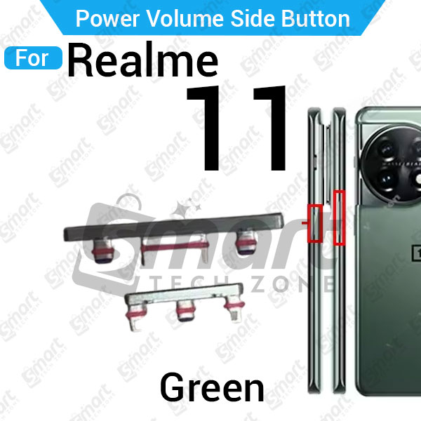 Realme Compatible with Realme 11 External Side Buttons Power On Off + Volume Control Button Outside Side Keys Replacement Parts Price in Bangladesh - Mobile.com.bd