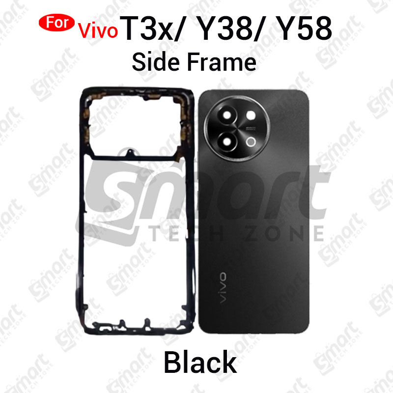 Vivo T3x Y38 Y58 Full Body Housing With Camera Glass (LCD Frame, Side/Middle Frame, Back Panel/Backshell) Replacement Parts Price in Bangladesh - Mobile.com.bd