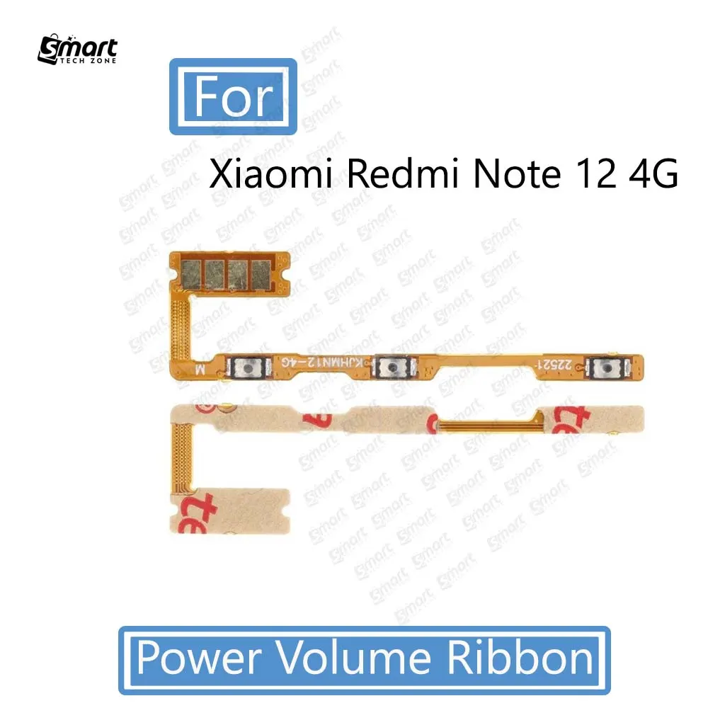 Xiaomi Switch Power ON OFF Key Volume Button Ribbon Flex Cable For Xiaomi Redmi Note 12 4G Replacement Parts Price in Bangladesh - Mobile.com.bd