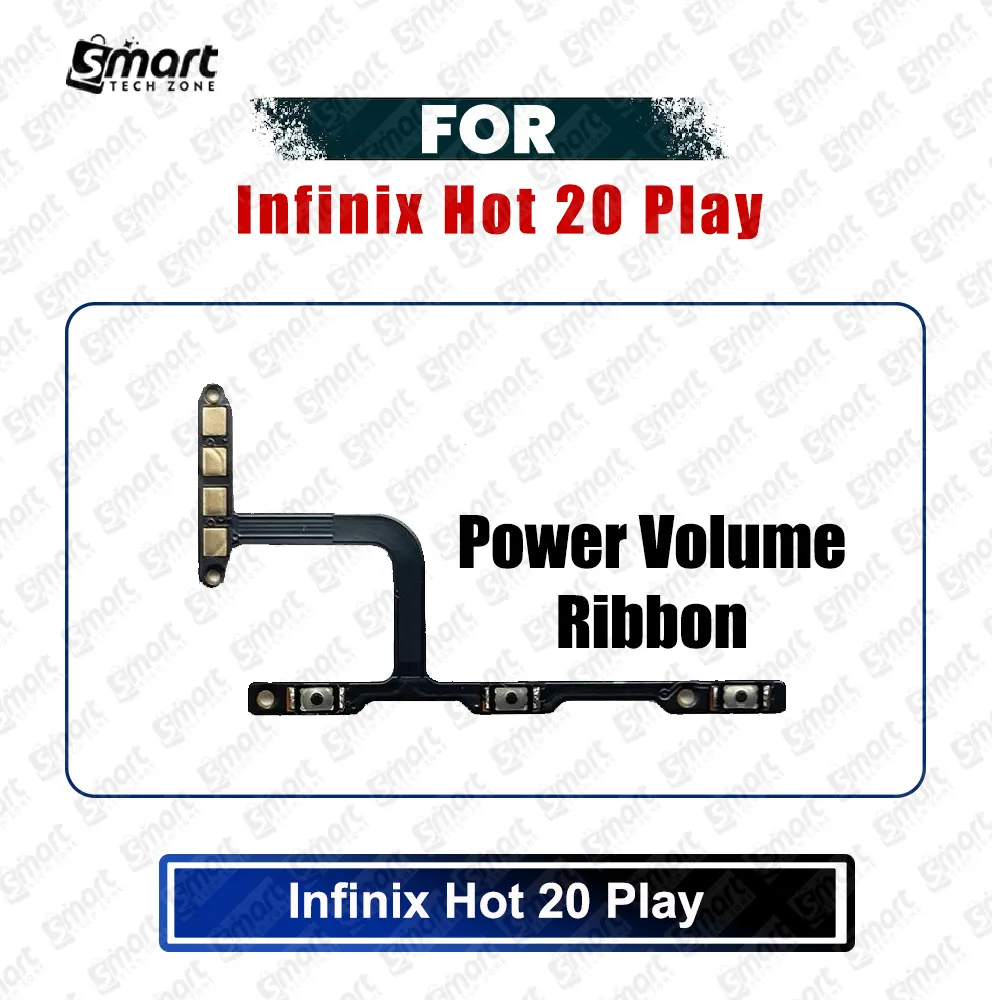 Infinix Hot 20 Play Power on / off Switch Button Side Volume Up Down Buttons Flex Cable Replacement Parts Price in Bangladesh - Mobile.com.bd