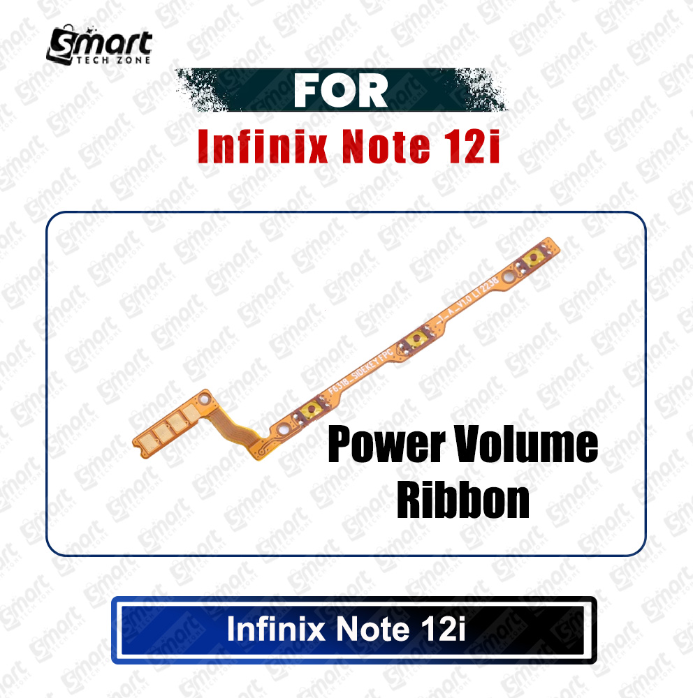 Infinix Note 12i Power on / off Switch Button Side Volume Up Down Buttons Flex Cable Replacement Parts Price in Bangladesh - Mobile.com.bd