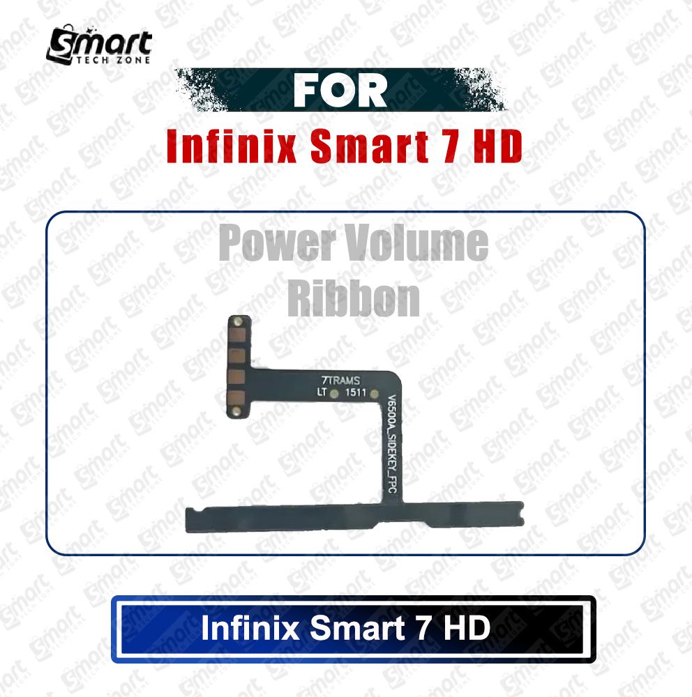 Infinix Smart 7 HD (X6516) Power on / off Switch Button Side Volume Up Down Buttons Flex Cable Replacement Parts Price in Bangladesh - Mobile.com.bd