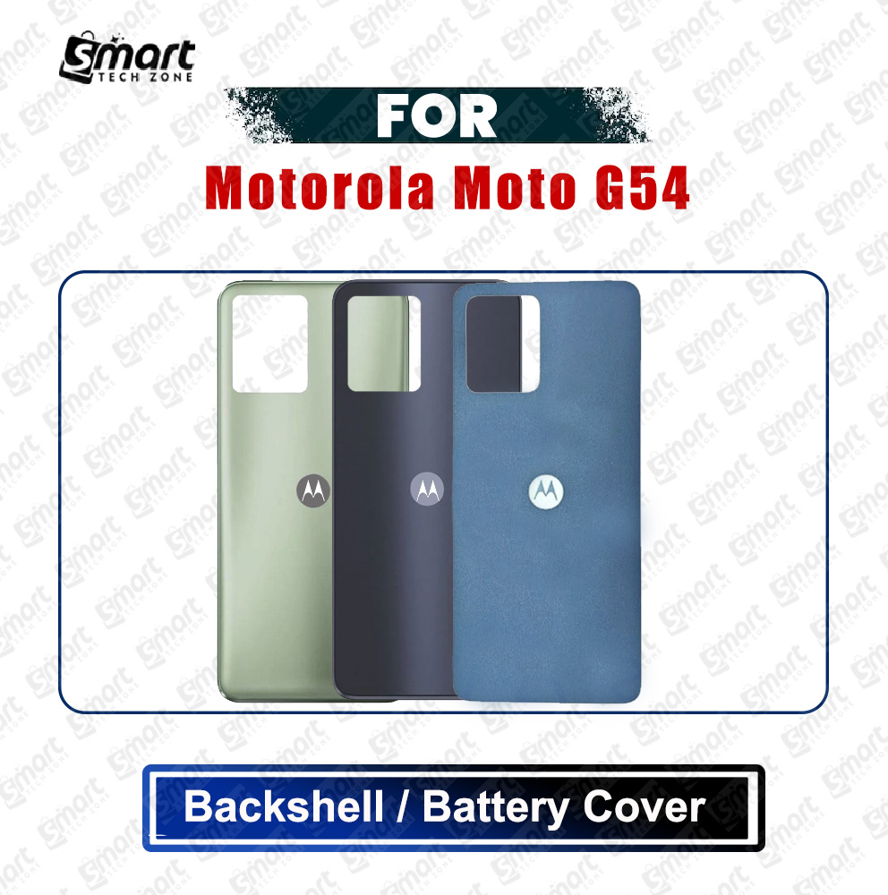 Motorola Moto G54 (XT2343-1, XT2343-2) Back Panel/Backshell/Battery Cover Casing With Logo Without Camera Glass -All Colors Available Replacement Parts