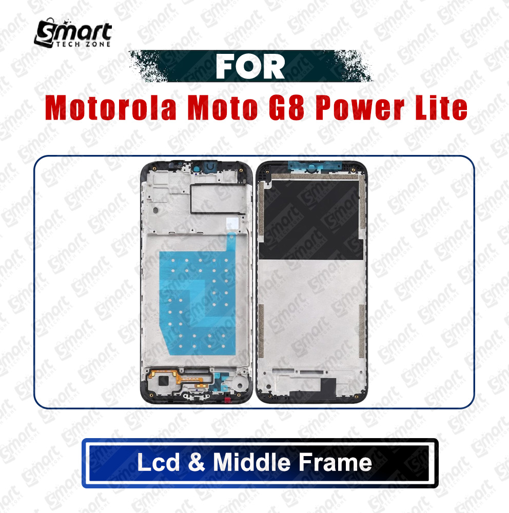 Motorola Moto G8 Power Lite (XT2055-2) Front LCD Frame Middle Chassis Housing Replacement Parts Price in Bangladesh - Mobile.com.bd