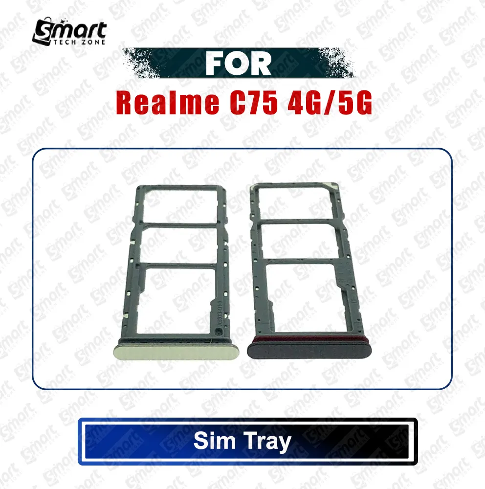 Realme For Realme C75 4G/5G Sim Tray / Sim Slot /SD Card Tray /Holder Card compatible Replacement Parts Price in Bangladesh - Mobile.com.bd