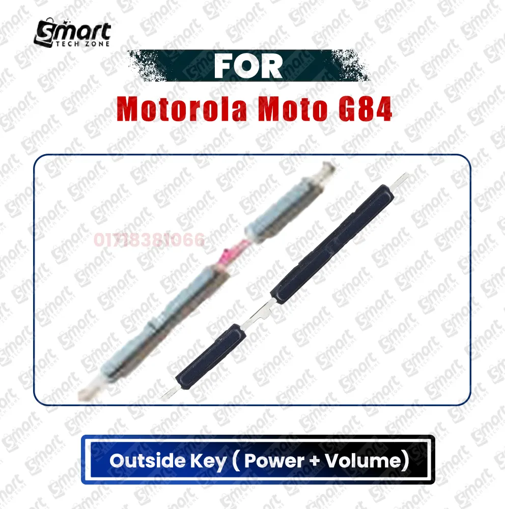 Motorola Power Volume Button Out Side Key For Motorola Moto G84 External Side Button Replacement Parts Price in Bangladesh - Mobile.com.bd