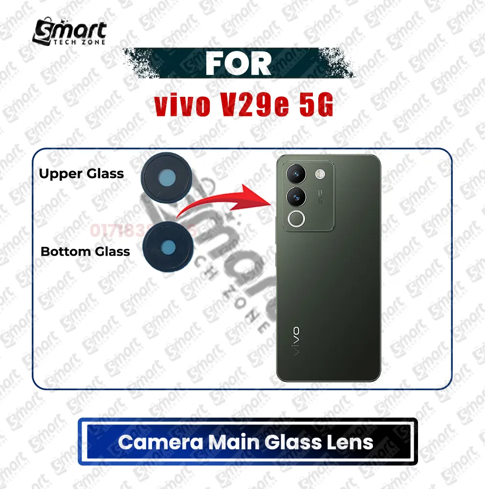 Vivo Camera Main Glass Lens for vivo V29e 5G Replacement Part (Not Tempered Camera Glass Protector) Replacement Parts Price in Bangladesh - Mobile.com.bd