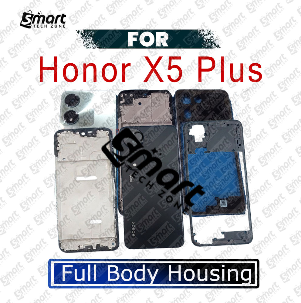 Honor Full Body Housing For Honor X5 Plus Front LCD Frame Panel, Middle Bezel Frame and Back Panel Replacement Parts Price in Bangladesh - Mobile.com.bd