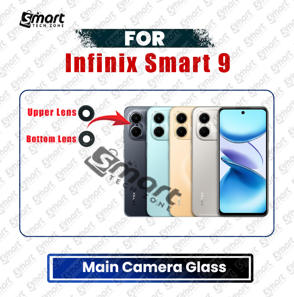 Infinix Camera Main Glass Lens for Infinix Smart 9 Replacement Part (Not Tempered Camera Glass Protector) Replacement Parts Price in Bangladesh - Mobile.com.bd